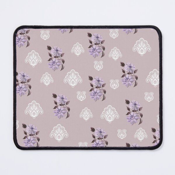 Item preview, Vintage Florals Clematis and Lace Design in Lilac Mist designed and sold by OByD.