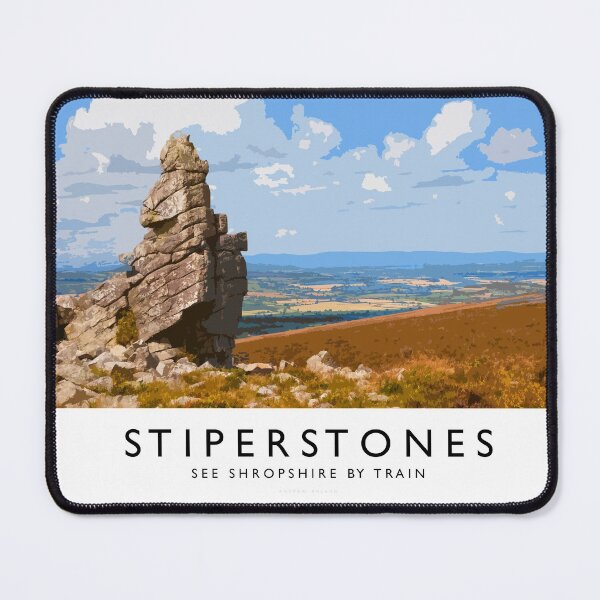Item preview, Stiperstones (Railway Poster) designed and sold by andrewroland.