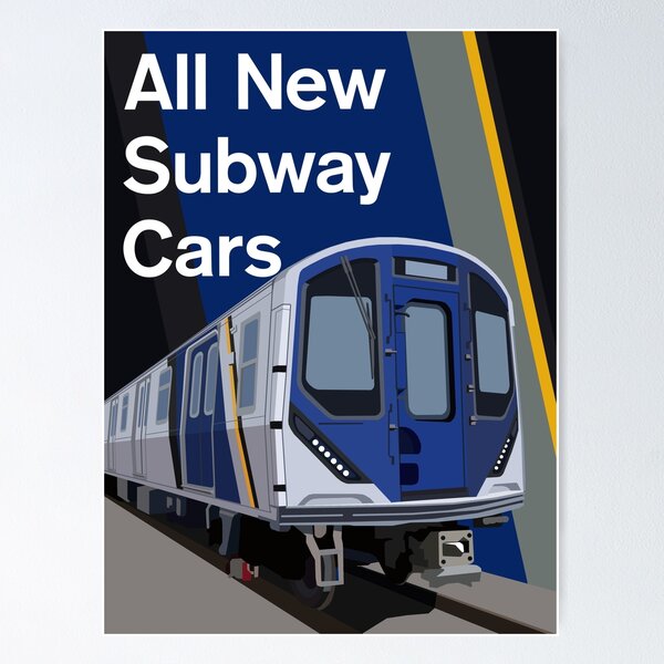 Item preview, NYC Subway R211A Poster designed and sold by SuloLikesTrains.