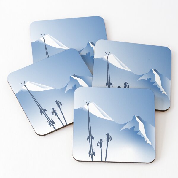 Item preview, Alps poster snowy mountains by leewarddesign designed and sold by leewarddesign.