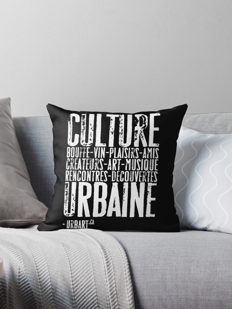Aperçu 1 sur 4. Coussin avec l'œuvre UrbArt® - Culture urbaine créée et vendue par UrbArt.