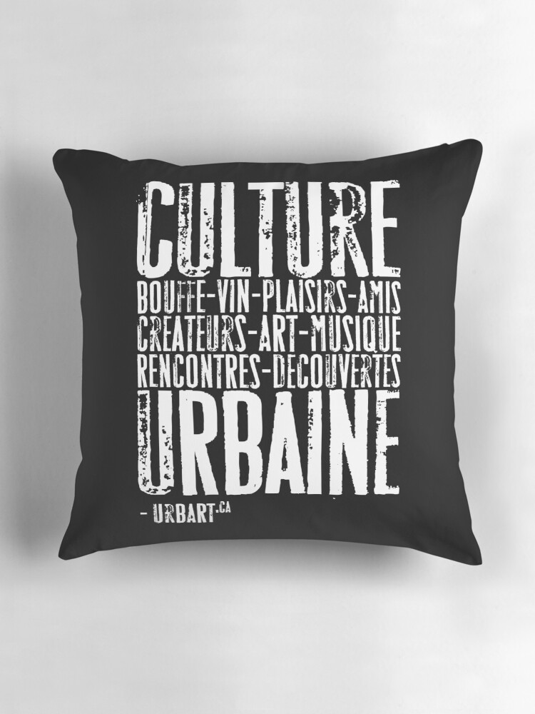 Aperçu 3 sur 4. Coussin avec l'œuvre UrbArt® - Culture urbaine créée et vendue par UrbArt.