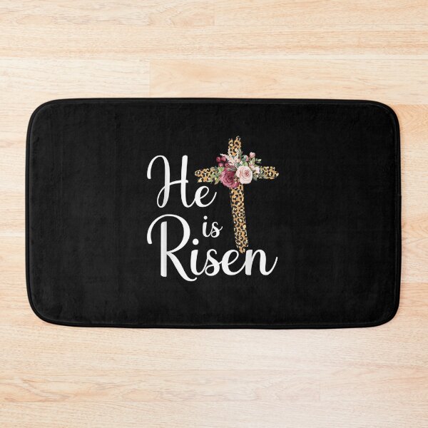 Item preview, He Is Risen Jesus Christ Cross Easter Sunday designed and sold by LochyshiArah.