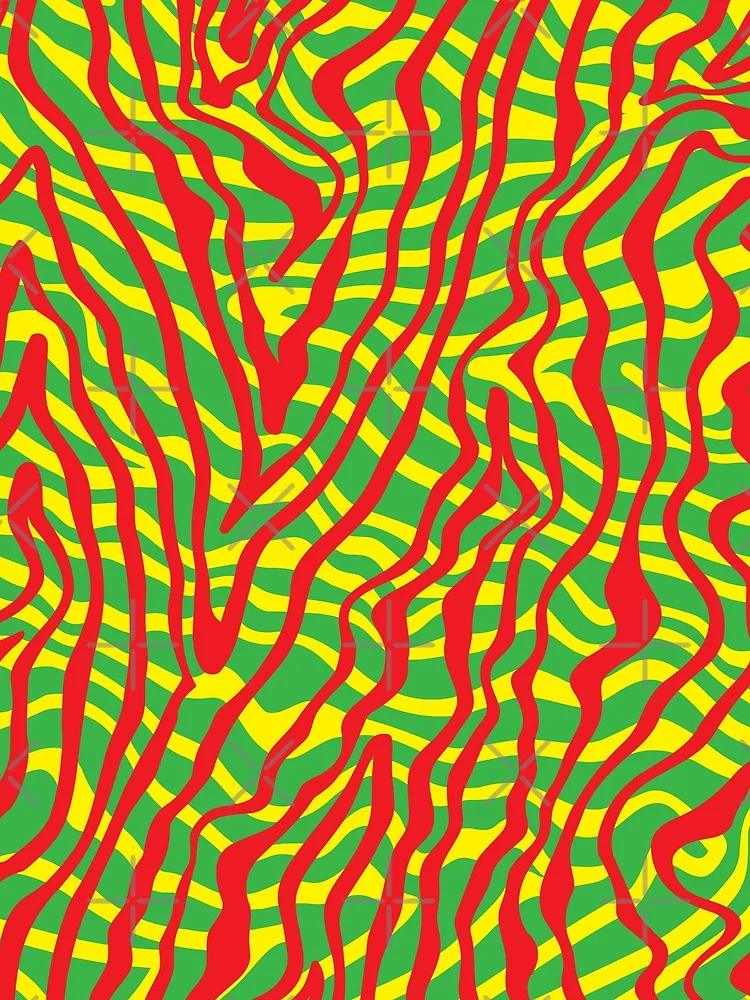 Thumbnail 3 of 3, Scarf, Dizzy Rasta Pattern designed and sold by JaiStudio.