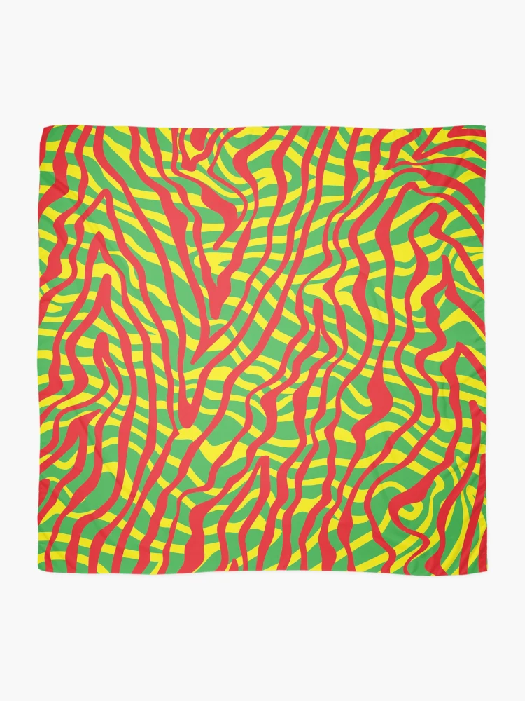Thumbnail 2 of 3, Scarf, Dizzy Rasta Pattern designed and sold by JaiStudio.