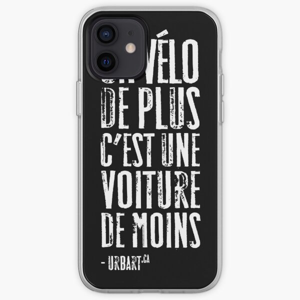 UrbArt® - Un vélo de plus c est une voiture de moins Coque souple iPhone