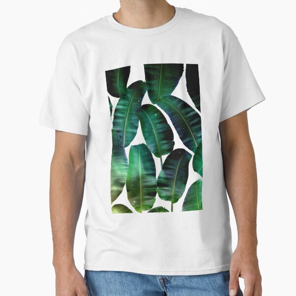 Cosmic Banana Leaves #redbubble #lifestyle Classic T-Shirt