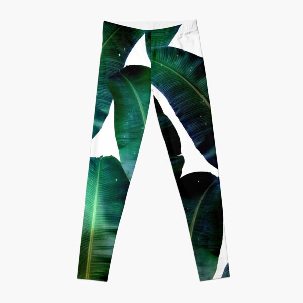 Cosmic Banana Leaves #redbubble #lifestyle Leggings