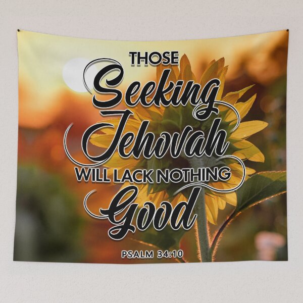 Item preview, JW 2022 YEARTEXT - Those seeking Jehovah will lack nothing good. designed and sold by KA DESIGNS.