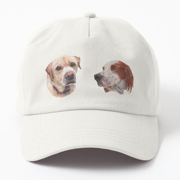 Yellow Labrador and Setter pattern Dad Hat