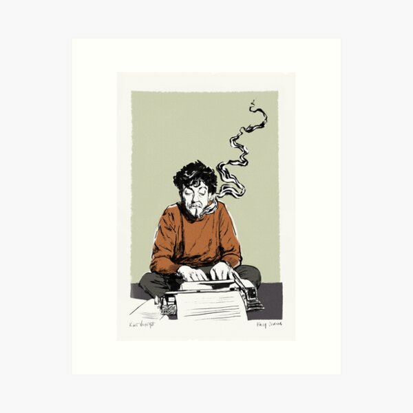 Artikel-Vorschau von Kurt Vonnegut Vintage-Print, designt und verkauft von EmilyDicksonArt.