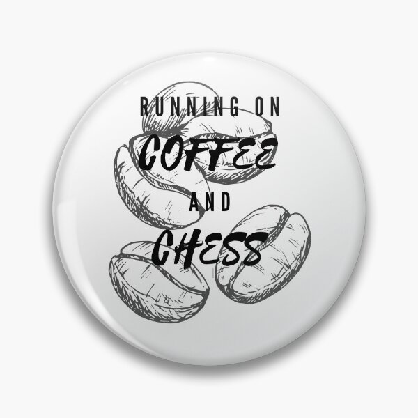 Item preview, Running On Coffee And Chess Funny Saying Beans Background designed and sold by LuckyKermit.