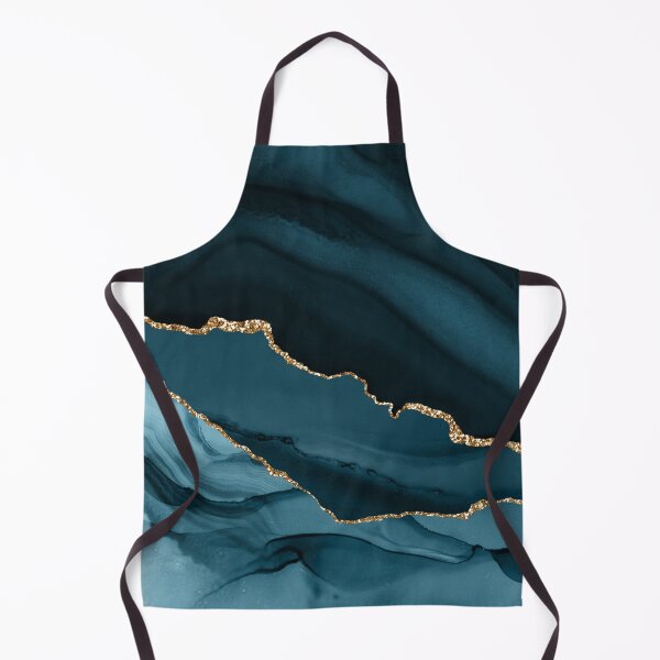 Item preview, Watercolor Agate in Slate Blue with Glitter Veins designed and sold by PixDezines.