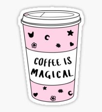 Coffee is Magical ★ Trendy/Hipster/Tumblr Meme Sticker