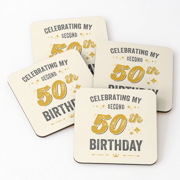 Item preview, 100th birthday, celebrating my second 50th birthday designed and sold by Uppercase Tees.