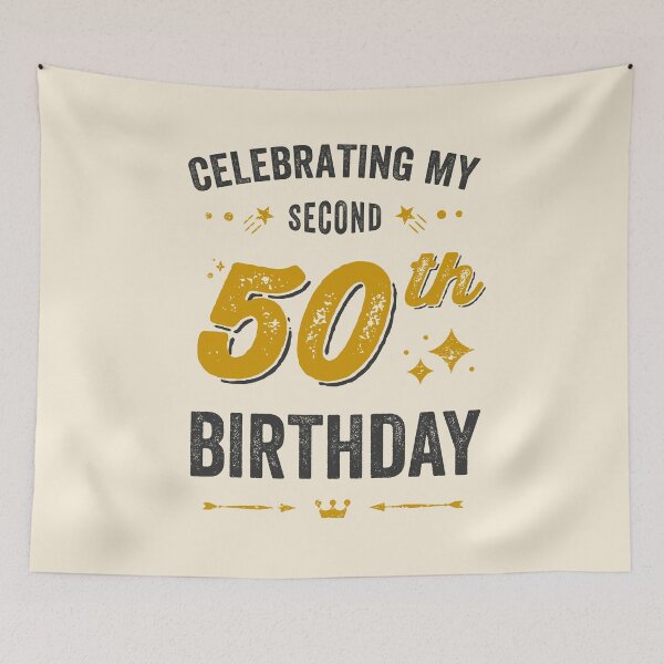 Item preview, 100th birthday, celebrating my second 50th birthday designed and sold by Uppercase Tees.