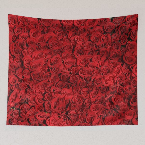 Item preview, Cute Bed of Red Roses Pattern designed and sold by PinkPandaDesign.