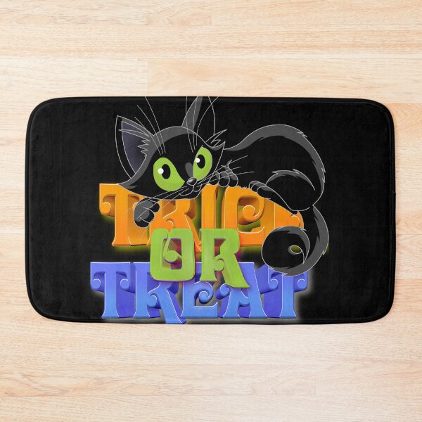 Item preview, Trick or Treat Halloween Black Cat designed and sold by lucidfrog.