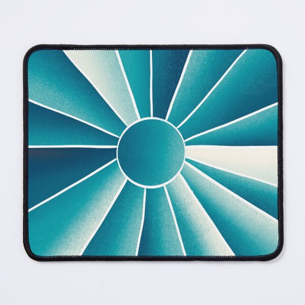 Item preview, Moonlight Mid Century Modern, Abstract Blue Light designed and sold by bubblyshades.