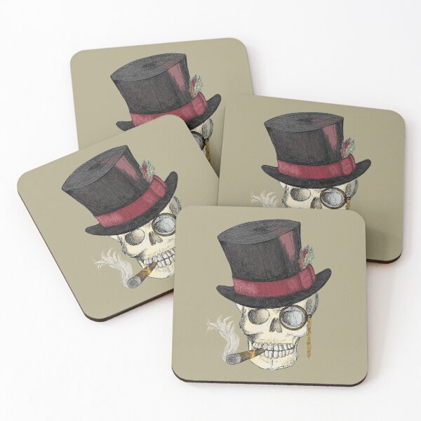 Item preview, Gentleman skull designed and sold by Salt & Keep.