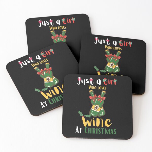 Item preview, Just a Girl Who loves Wine At Christmas Wine Lover designed and sold by VAN-DESIGN.