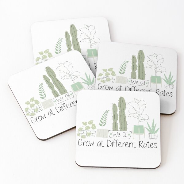 Item preview, Cute Houseplant We all Grow at Different Rates Teaching Gift Idea / Christmas Gifts with Heart Illustration designed and sold by Chamssou.