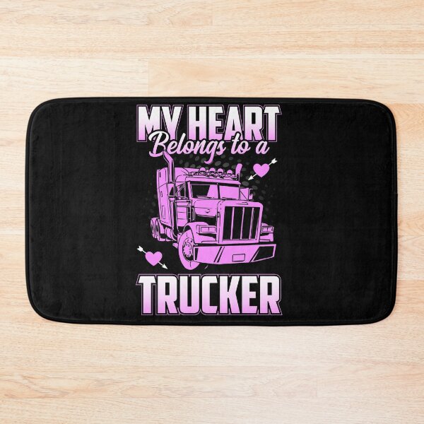 Item preview, My heart belongs to a trucker designed and sold by pnkpopcorn.
