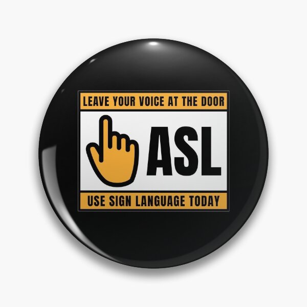 Item preview, Leave Your Voice At The Door ASL Use Sign Language Today Design designed and sold by Artpace.