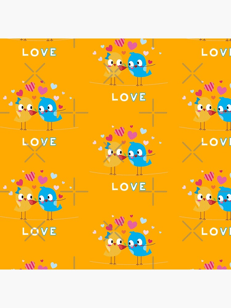 Thumbnail 4 of 4, Clock, Love - Two Birds - Best gift for KIDS - Kids Birthday gift idea designed and sold by sinhalaGreeting.