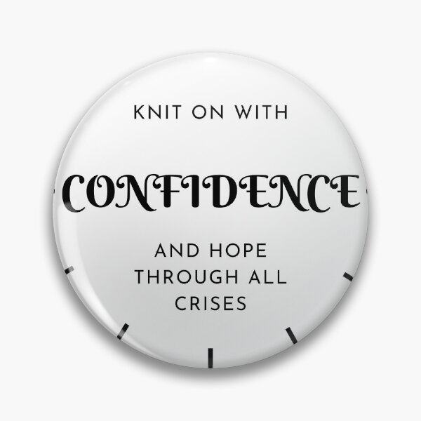 Item preview, Elizabeth Zimmerman confidence knitting quote designed and sold by Anastaciaknits.