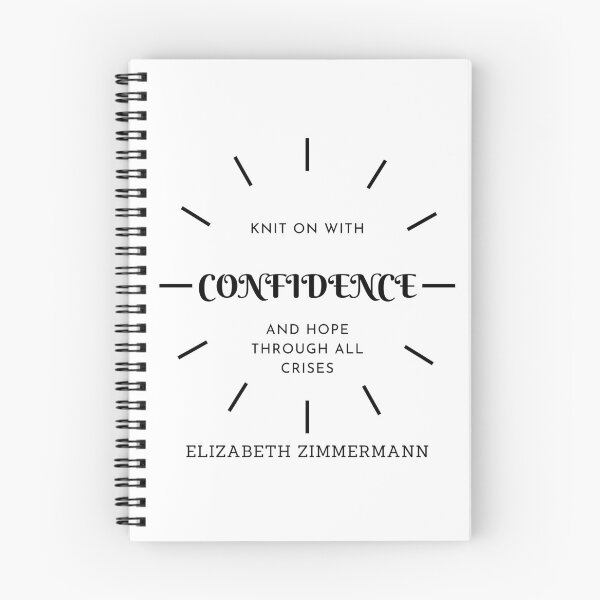 Item preview, Elizabeth Zimmerman confidence knitting quote designed and sold by Anastaciaknits.