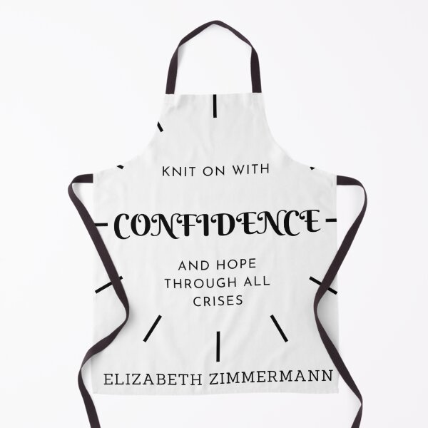 Item preview, Elizabeth Zimmerman confidence knitting quote designed and sold by Anastaciaknits.