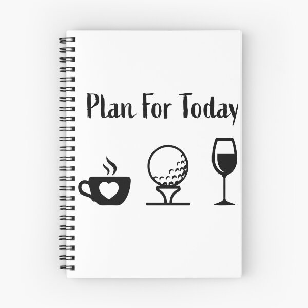 Item preview, coffee golf wine, funny unique plan for the day designed and sold by VAN-DESIGN.