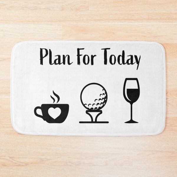 Item preview, coffee golf wine, funny unique plan for the day designed and sold by VAN-DESIGN.