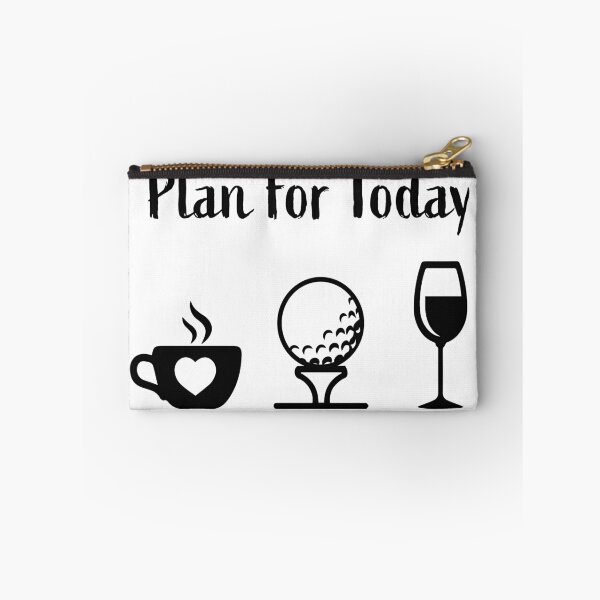 Item preview, coffee golf wine, funny unique plan for the day designed and sold by VAN-DESIGN.
