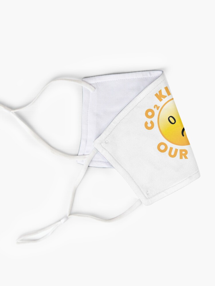Alternative Ansicht von CO2 Kills our Planet - Smiley, Xelen.net Maske