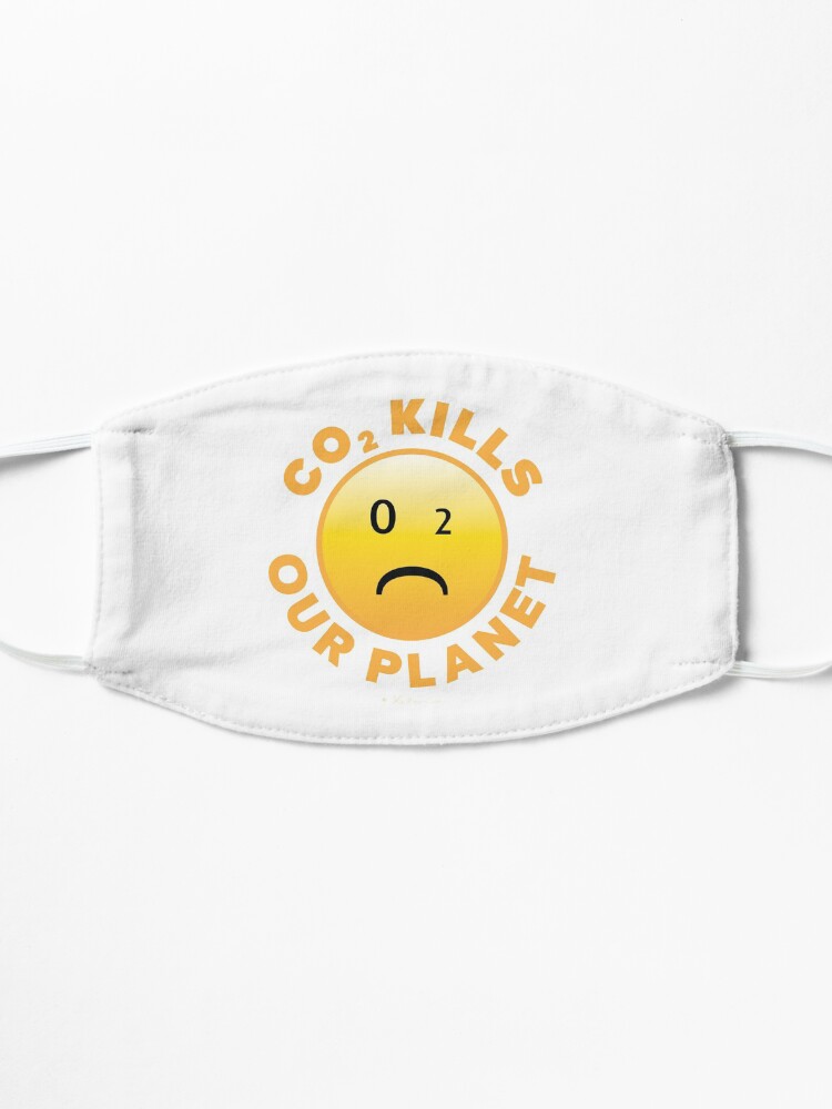 Alternative Ansicht von CO2 Kills our Planet - Smiley, Xelen.net Maske