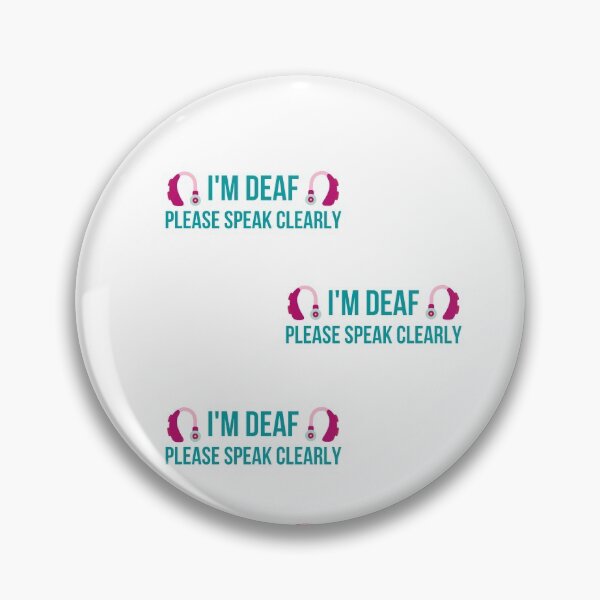 Item preview, I'm deaf please speak clearly sticker pack designed and sold by sugarrosekitch.