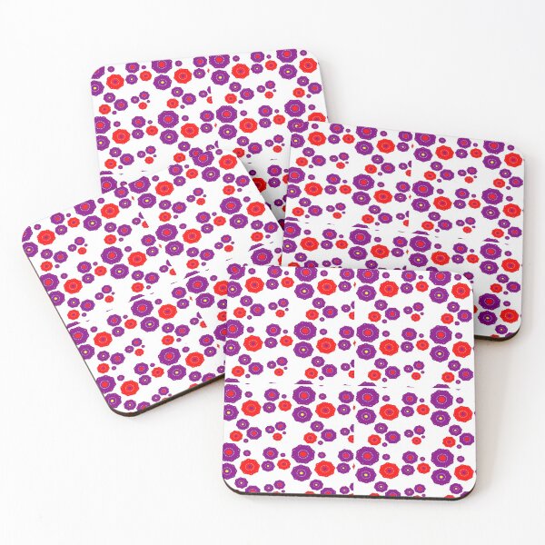 Item preview, Purple and Orange Flower pattern designed and sold by Forever-Collie.