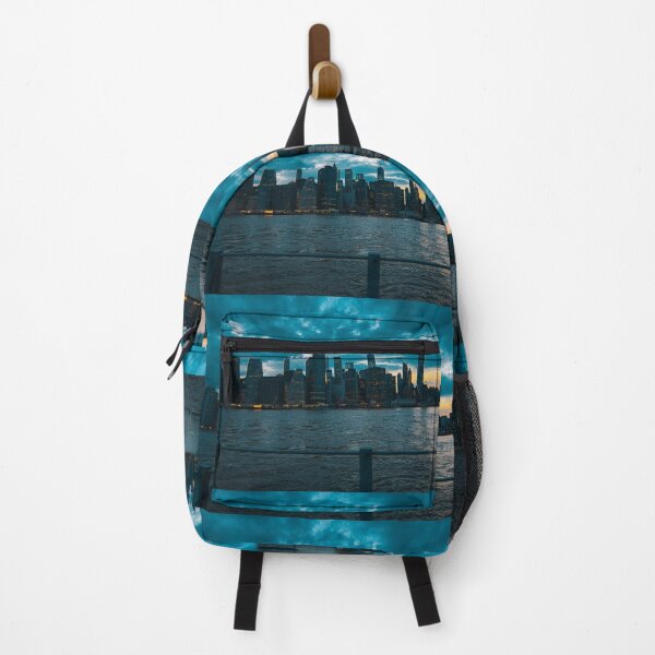 Item preview, Vaporwave Manhattan New York Sunset Skyline designed and sold by Ahmer Qureshi.