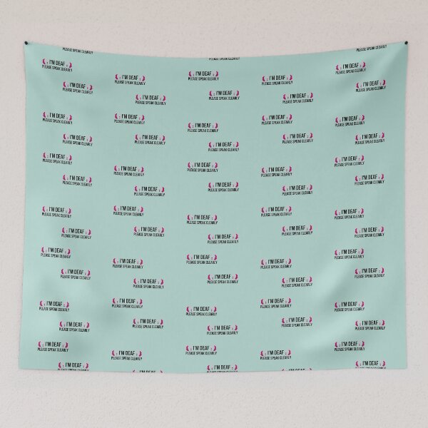 Item preview, I'm deaf please speak clearly designed and sold by sugarrosekitch.