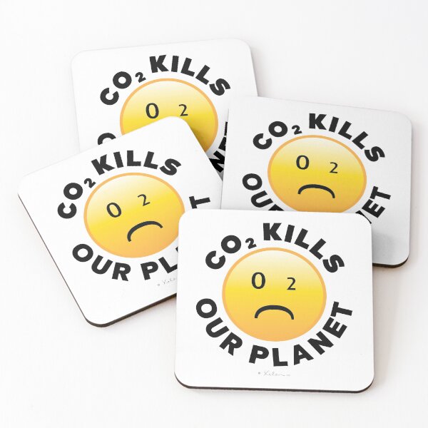 Item preview, CO2 Kills our Planet (black) - Smiley, Xelen.net designed and sold by Xelen.net.