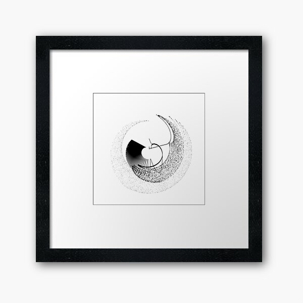 Monochrome Trigonometry #109 Framed Art Print