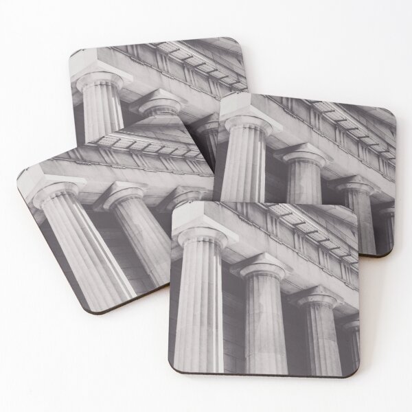Item preview, Black & white New York, Federal Hall, greek temple in Wall street, neoclassical architecture designed and sold by Spallutos.