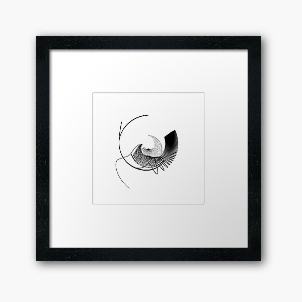 Monochrome Trigonometry #119 Framed Art Print