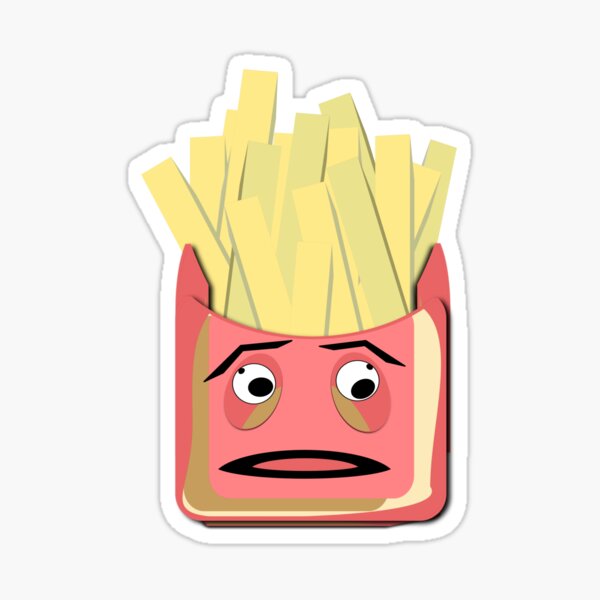French Fried Potatoes Stickers For Sale Redbubble