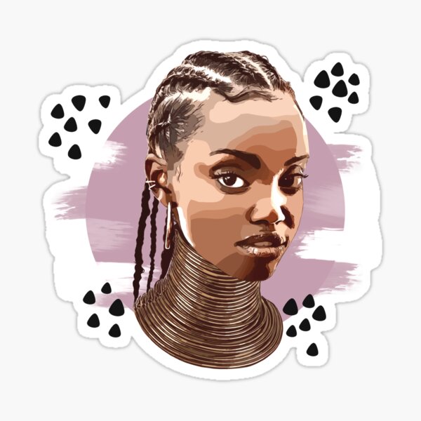 Item preview, African queen illustration designed and sold by MoveRama.
