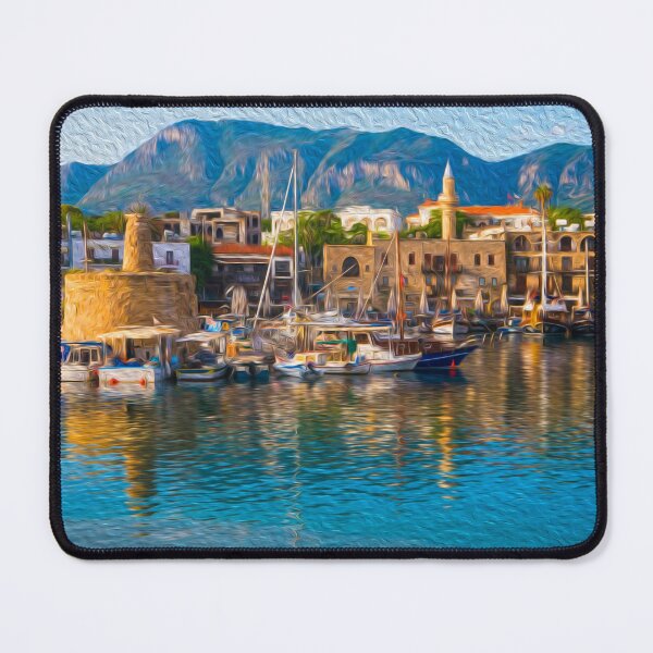 Item preview, Kyrenia, Cyprus Oil Painting designed and sold by Rae Tucker Photography & Designs.