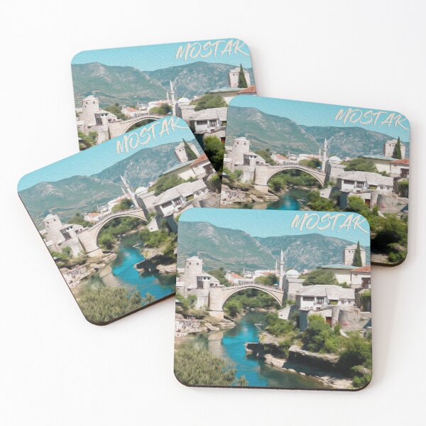 Item preview, Mostar, Bosnia & Herzegovina Oil Painting designed and sold by Rae Tucker Photography & Designs.