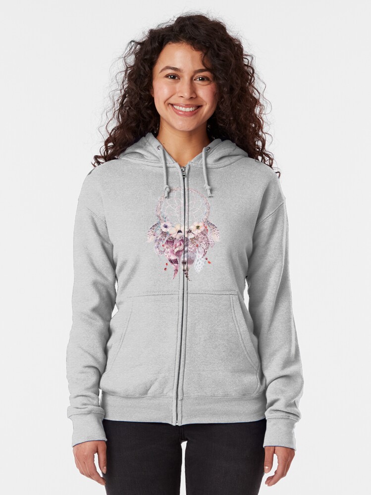 Vista alternativa de Sudadera con capucha y cremallera Dreamcatcher 2